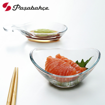 Seasoning dish Pasha Pasha imported creative mini hot pot dipped saucer sauce vinegar dish glass sauce dish