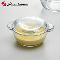 Glass Bowl Pasha Pasha Imported Baby Microwave Steamed Egg Bowl with Cover Treasure Bowl Egg Soup Supplementary Bowl