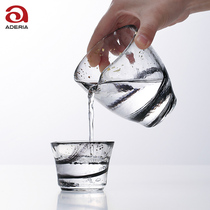 Teacup Japan imported aderia stone mound soda pure handmade glass glass glass Japanese wine cup tea set