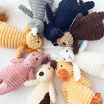 Ugly cute corduroy doll Fabric toy companion animal doll Full moon year-old gift