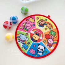 Day 3 years old and above Single indoor parent-child projection ball toy set Flocking board Dart sticky ball 