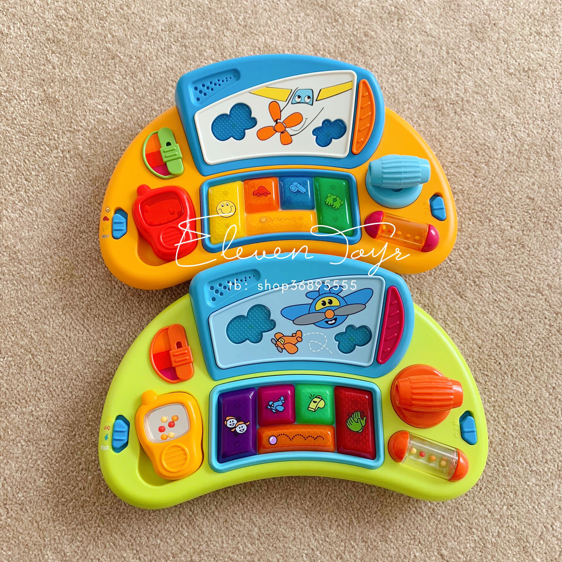 Wise High Chicco Outlet Italian Plane Steering Wheel Blue Green Manipulation Table Toy Can Connect Music Player