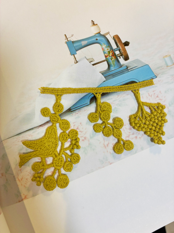 Mushroom Needlework | Imported Lace Trim - Lace Made with Dot and Line Patterns Mushroom Needlework | Imported Lace Trim - Lace Made with Dot and Line Patterns