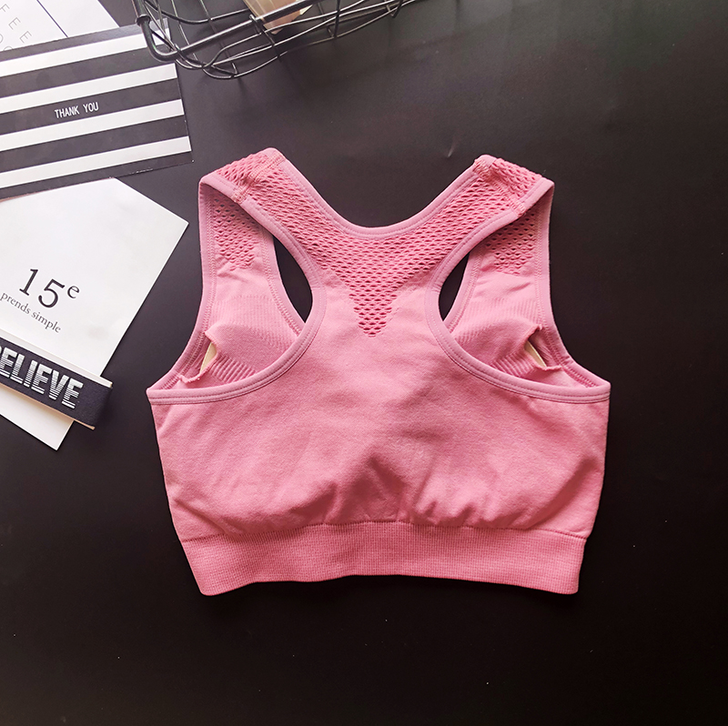 Rãnh đẹp trở lại kiểu vest chống sốc tập hợp phong trào không có vòng thép đồ lót nhanh khô chạy áo ngực tập thể dục áo ngực áo ngực thể thao