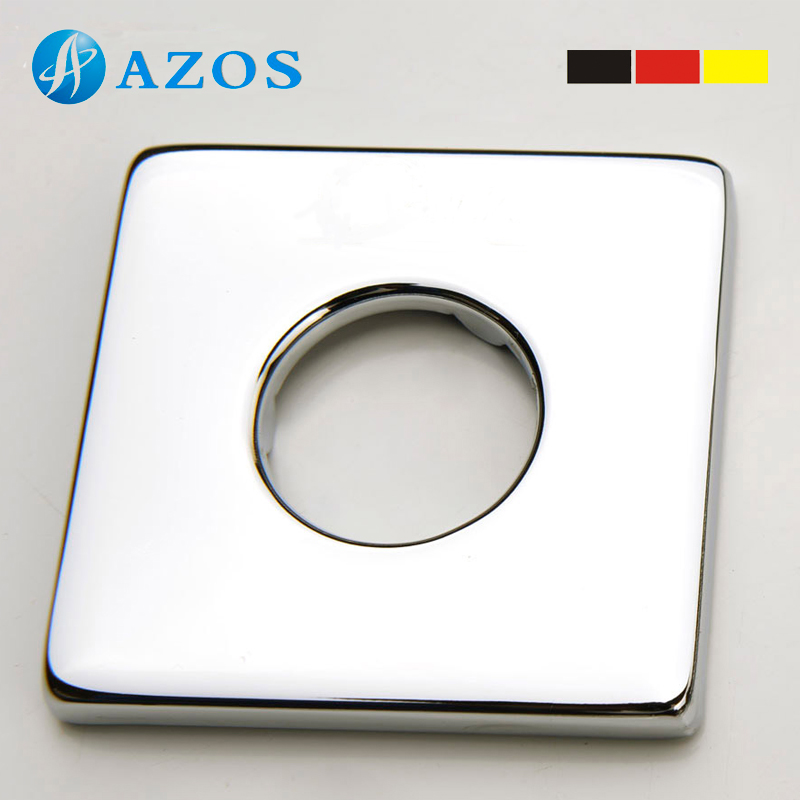 Square stainless steel decorative cover plate angle valve cover thickened ugly cover All copper faucet hot and cold gasket blank