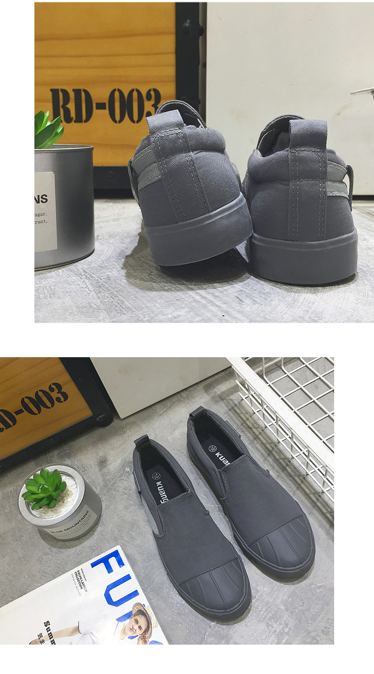 Nhanh tay rút thẻ đỏ Qi Wudi với giày nam mùa thu giày thủy triều giày nam đạp giày lười - Plimsolls giày Xtep trung quốc