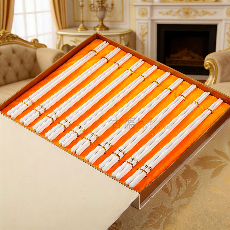Jingdezhen Ivory Chopsticks for Home Use, High-End Antibacterial and Mold-Resistant Food-Grade Bone China Ceramic Chopsticks, Light Luxury 2026 New Model Jingdezhen Ivory Chopsticks for Home Use, High-End Antibacterial and Mold-Resistant Food-Grade Bone China Ceramic Chopsticks, Light Luxury 2026 New Model