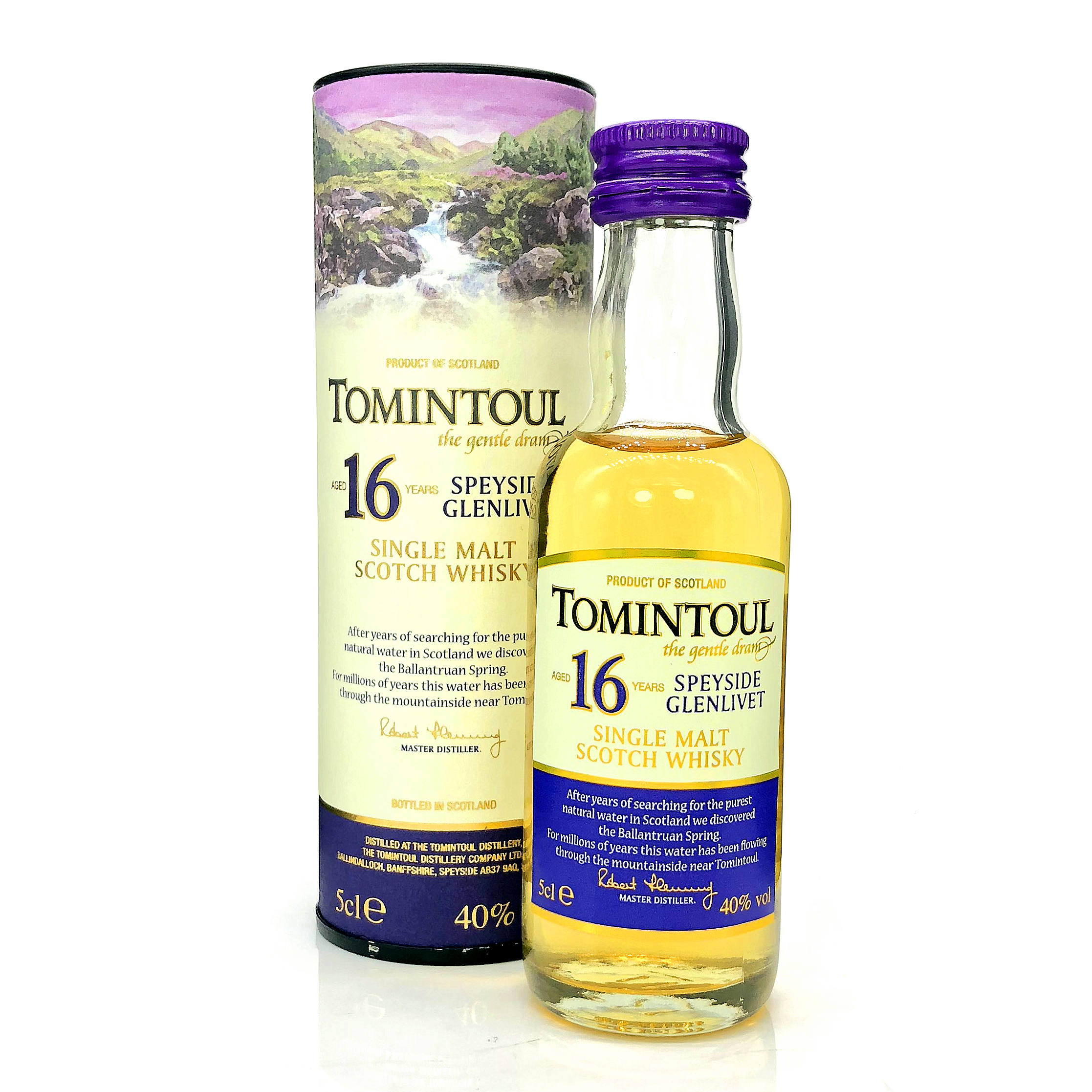 Tomintou Scotland Toomindor 16 Years Spencer Single Malt Whisky Edition 50ML