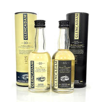 GLENCADAM SCOTLAND GLENCADAM 10 YEARS 15 YEARS HIGHLAND REGION SINGLE MALT EDITION 50ML*2
