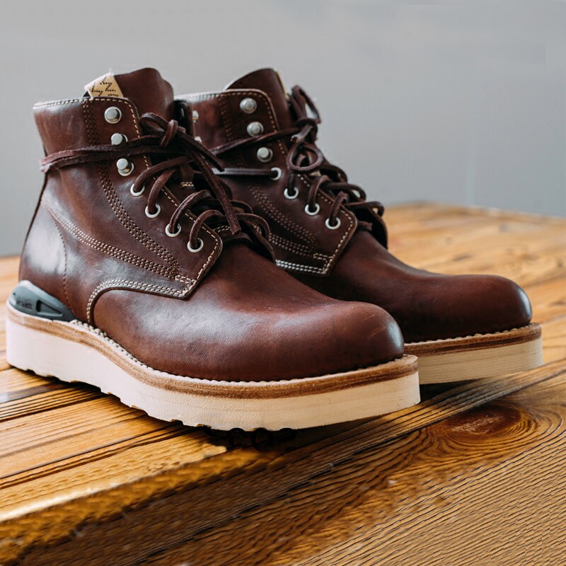 visvim uncle gui virgil Goodyear thick-soled horse leather handmade high-top Japanese trendy men's boots - Taobao
