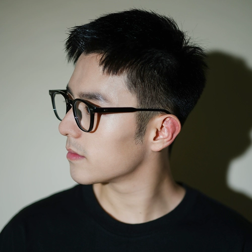 Черная рама миопийские очки мужчины могут бороться с Blu -Ray Декоративные очки для каркаса каркас рамы плоский свет хан -хао маленькое лицо