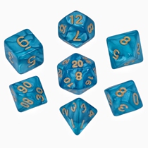 Prix spécial Dice à facettes multiples 7 Suits Digital Color Sub-Runner Table Tour Accessoires Props 4 6 8 10 12 20 20