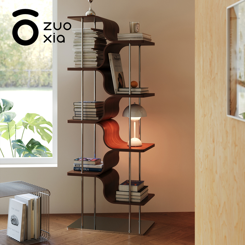 Left Corner Floor-Standing Storage Rack Solid Wood Bookshelf Narrow Space-Saving Living Room Small Bookshelf Corner Storage Rack Left Corner Floor-Standing Storage Rack Solid Wood Bookshelf Narrow Space-Saving Living Room Small Bookshelf Corner Storage Rack