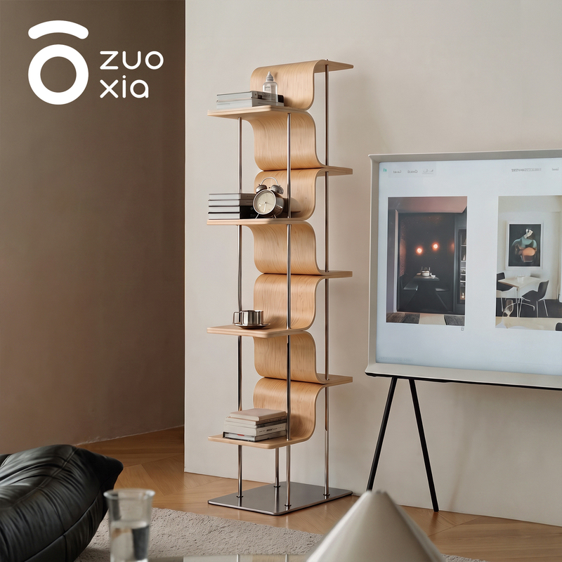 Antique-Style Floor-Standing Bookshelf in the Lower Left, Made of Solid Wood, Does Not Take up Space, Small Bookshelf for the Living Room, Corner Storage Rack Antique-Style Floor-Standing Bookshelf in the Lower Left, Made of Solid Wood, Does Not Take up Space, Small Bookshelf for the Living Room, Corner Storage Rack