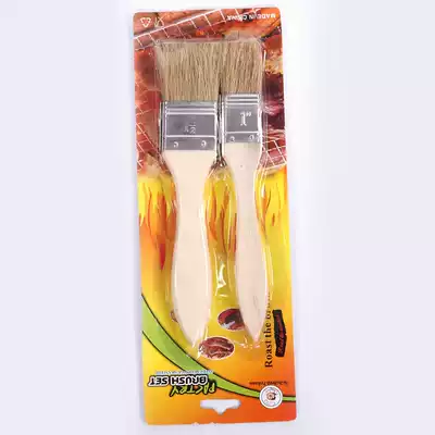 Pig hair brush Barbecue brush Baking barbecue oil brush tool Qizhi social and folk sentiment lantern display