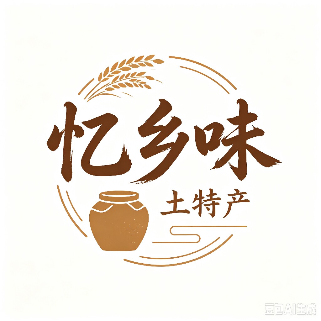 湖北忆乡味土特产的LOGO