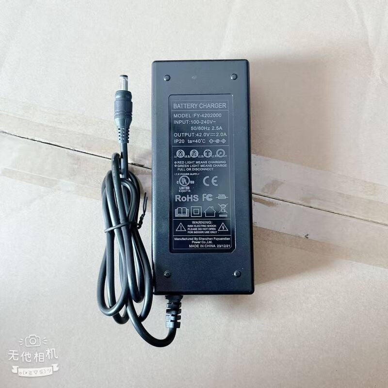 Original Fuyuan Fy-4202000 Scooter Charger 42V 2A Round Port 5521 Charger Transformer Power Supply