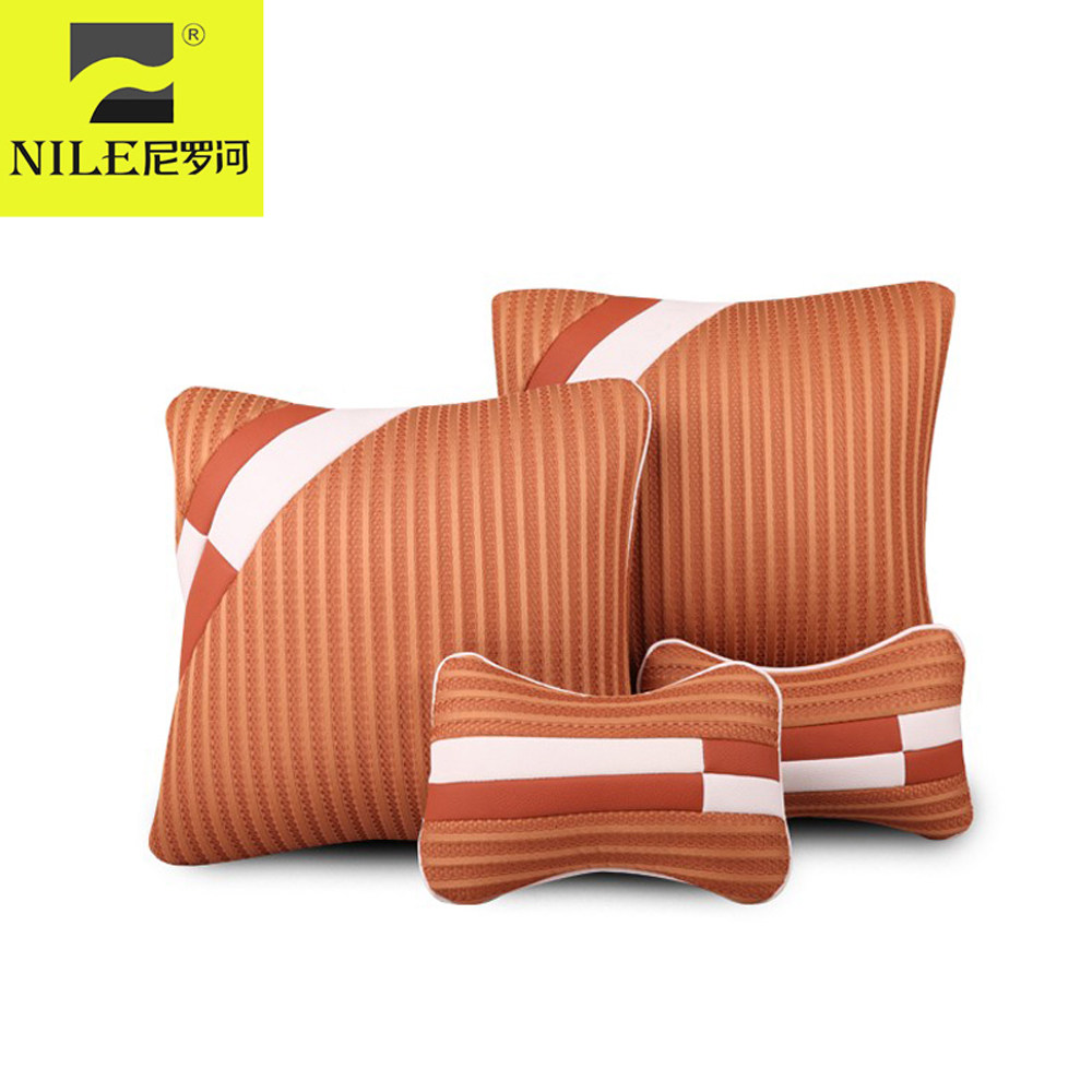 Nile River Auto Head Pillow Neck Pillow Focus Car Seat for Car Seat for Luxury Vehicle Pillow Low Four Pieces