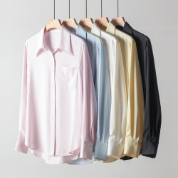 U Clothing Store Same Fabric, Ultra-Breathable, Skin-Friendly, Wrinkle-Resistant, Regular Shoulder Women's Shirt, Suitable for All Seasons, High-End Commuter Shirt