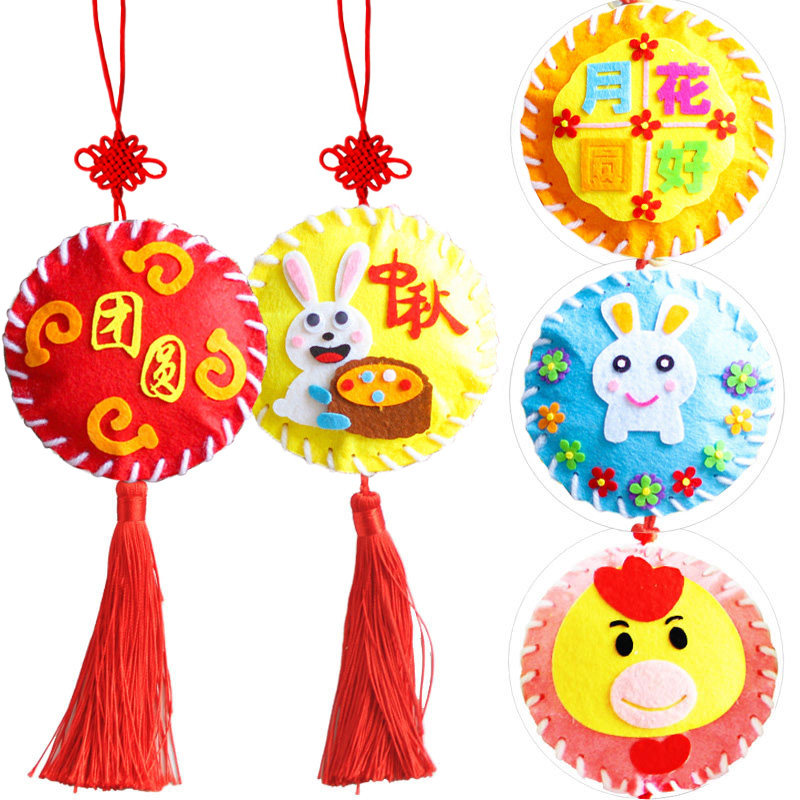 End of the Dragon Boat Festival hanging accessories Diy unwoven cloth Fragrant Bag Children Creative Handmade Materials Bag sachet hanging accessories Puzzle Toys