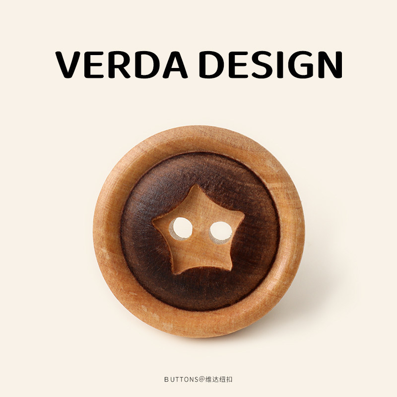Vintage Wooden Button Shirt Jacket Buttons High-End Sweater Buttons Knitted Decorative Buttons Wooden Double-Hole Shirt Buttons Vintage Wooden Button Shirt Jacket Buttons High-End Sweater Buttons Knitted Decorative Buttons Wooden Double-Hole Shirt Buttons