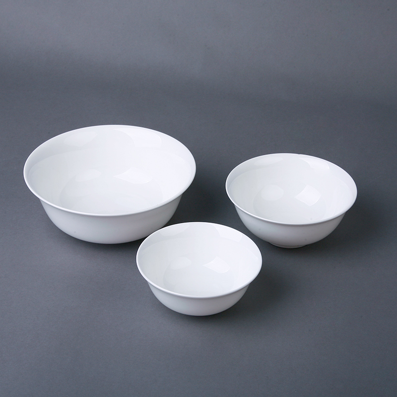 Pure white ipads porcelain bowls contracted household crockery bowl rainbow such as bowl rice bowls little cold dishes