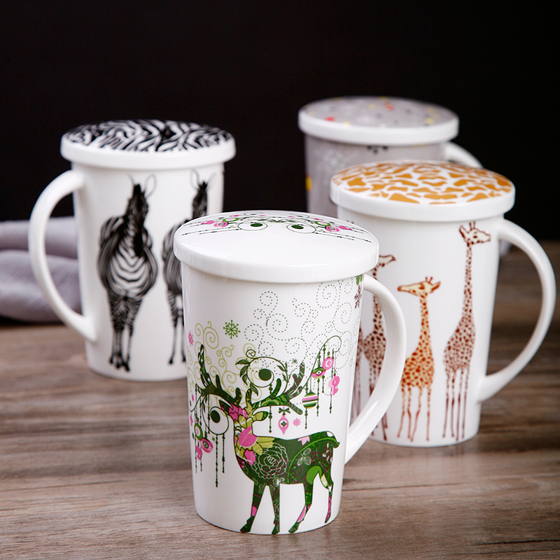 Ipads China cups, valentine mugs with cover glass custom LOGO ceramic cup of milk a cup of coffee cup