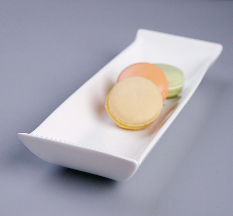 Ipads China rectangular plate sushi plate small never dish creative pure white wings dessert plate Japanese - style tableware plate