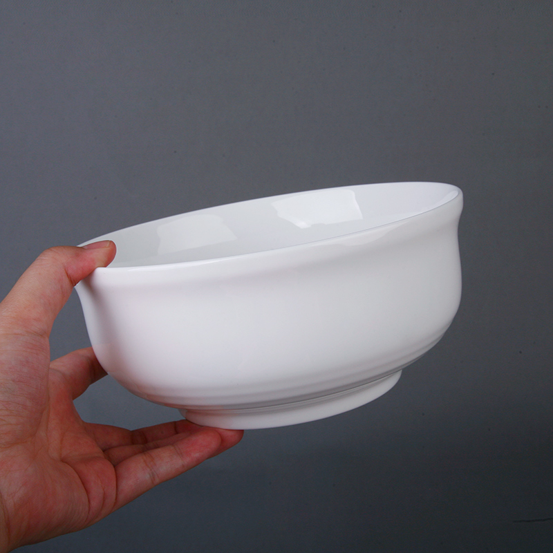Pure white ipads bowls of rice bowl bowl of rainbow such use contracted household ceramic bowl of salad bowl stew tableware