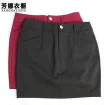 Clothing Dan Lun autumn and winter womens skirt half 2021 New High waist thin black skirt pants bag hip skirt Joker skirt spring and autumn