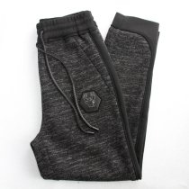 Woolen sweatpants womens autumn and winter high-waisted loose-legged casual pants Spring and autumn radish Harun pants Danlun