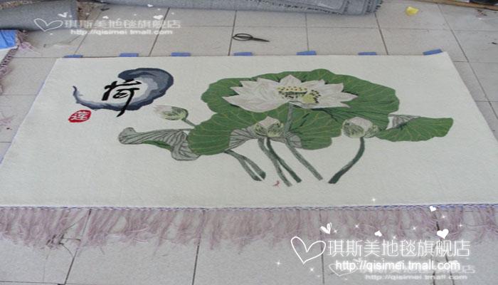 Qi Simei 80 * 160 CM nghệ thuật tấm thảm tấm thảm handmade living room tấm thảm acrylic nghiên cứu sợi tấm thảm tấm thảm thảm treo tường blackpink