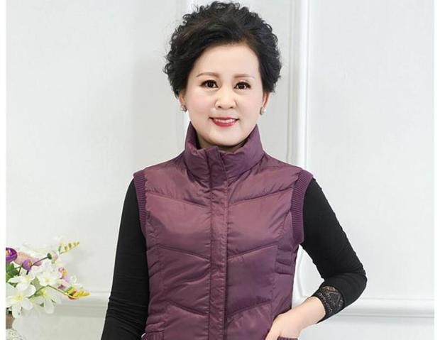 Áo bà mẹ mùa thu và mùa đông cỡ lớn cho mẹ tải xuống áo bông bà ngoại tải áo ấm quần áo nữ mùa hè đẹp