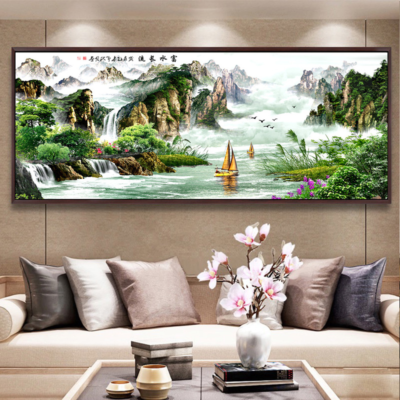 Diamond Embroidery Rising Sun Dongsheng Cross Stitch 2021 New Embroidery 5D Full Diamond Living Room Large Modern Chinese Landscape Painting