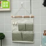 Большая система хранения, милая коробочка для хранения, водонепроницаемый подвесной органайзер, из хлопка и льна