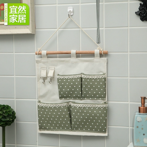 Большая система хранения, милая коробочка для хранения, водонепроницаемый подвесной органайзер, из хлопка и льна