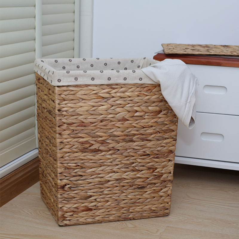 Pleasant home clothes containing box Grass Compiled basket Living Room Bedroom Containing basket Dirty Laundry Barrel Gourd Grass Containing baskets
