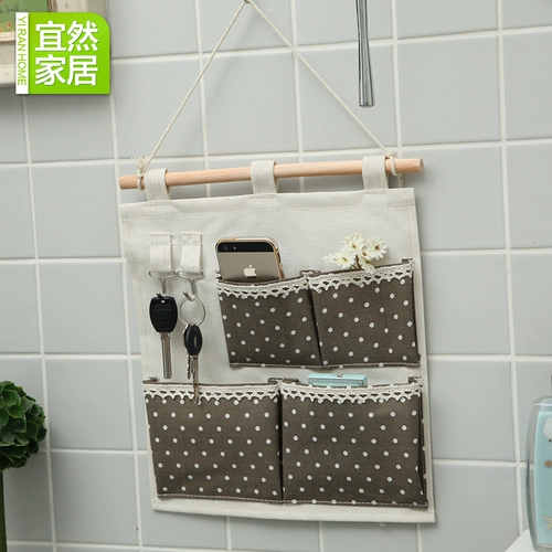Большая система хранения, милая коробочка для хранения, водонепроницаемый подвесной органайзер, из хлопка и льна