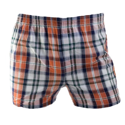 Square grid loose male pure cotton cloth briefs with fattening shorts Korean version sports hypertrophy casual minimalist and smooth men's thin