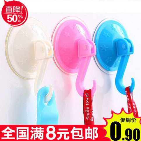9 9 9 suction cups hooks kitchen Bathroom Make-up Room Wall Vacuum Super Force Bearing no-dent plastic sticky hook