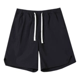 Шелковые шорты для отдыха, приталенные спортивные штаны, высокая талия, эластичная талия, свободный крой