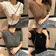 Basic Gray Short-Sleeve T-Shirt for Women, 2025 Summer New Korean Style Slim-Fit Base Shirt, Short Top ins