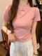 Summer 2025 New Style New Chinese-Style Hollow-Out Short-Sleeve Base Shirt, Improved Cheongsam with Button Closure, Short Fashionable Versatile Top