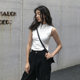 Chic Basic Crop Top Sleeveless Vest for Women 2025 Summer New Korean Style Slim Short-Sleeve T-Shirt for Women Short Style ins
