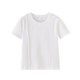Designed Fishbone-Pattern Round-Neck Short-Sleeve T-Shirt for Women, New Summer Korean Style, White, Slim-Fit, Versatile Top ins