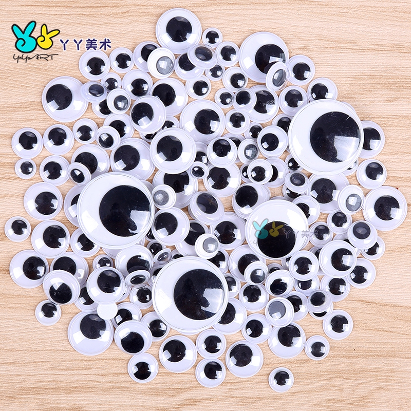 With adhesive activity eyes Animal eye stickers Children's creative handmade DIY eye stickers kindergarten materials