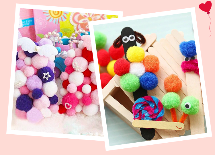 1,5cm handmade sang trọng bóng sang trọng bóng dán sản xuất mẫu giáo handmade tự làm sáng tạo câu đố vật liệu gói xe đồ chơi trẻ em