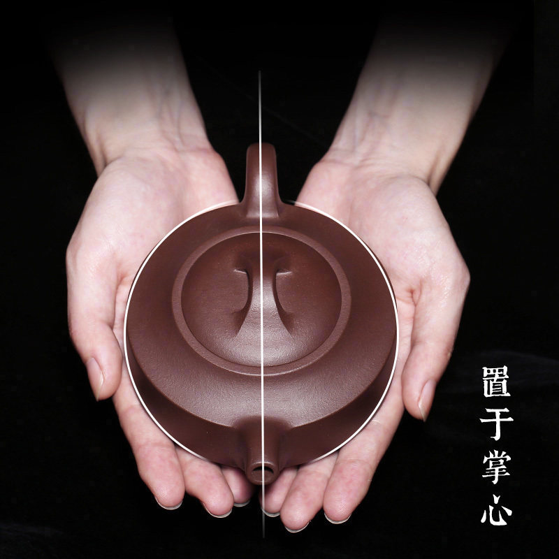 Hide Pot World Lixing Purple Sand Pot Pure Handmade Teapot Single Pot Original Mine Purple Clay Home Tea Set Bubble Teapot Hanjun Pot