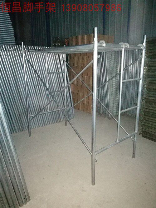 2 5 thick mobile scaffolding ladder 1 7 * 0 95 * 1 8 meters high galvanized Chengdu factory direct sales high-quality real shot