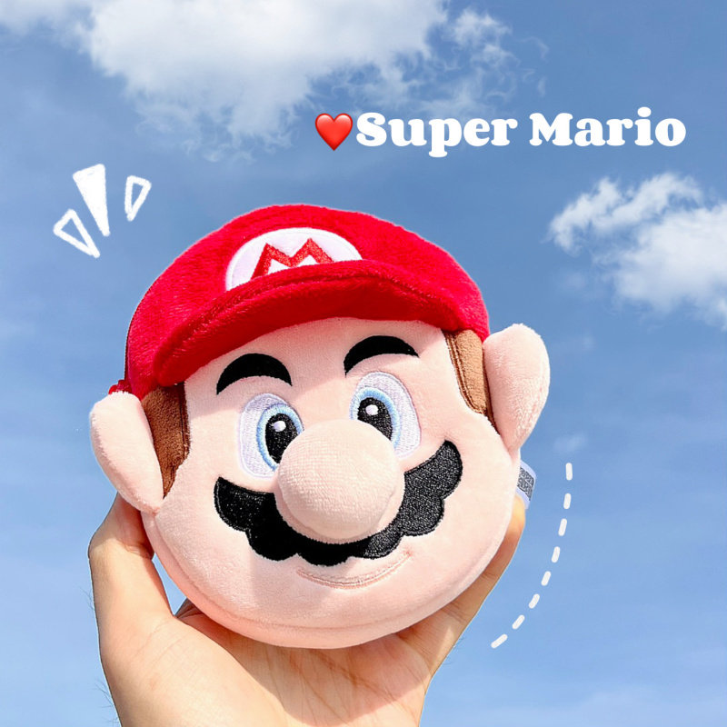 Big Nose Cartoon Cartoon Cute Around Cute Plush Hanging Neck Zero Wallet Card Bag Headphone Containing Bag Creative Gift-Taobao